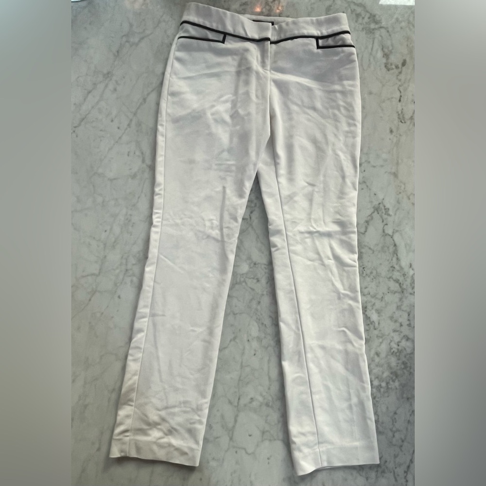 Express white pants with black trim